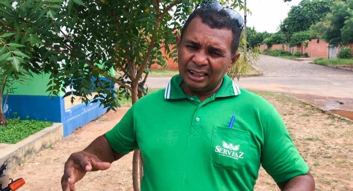 Presidente da Associação de Moradores, Antonio Wilson