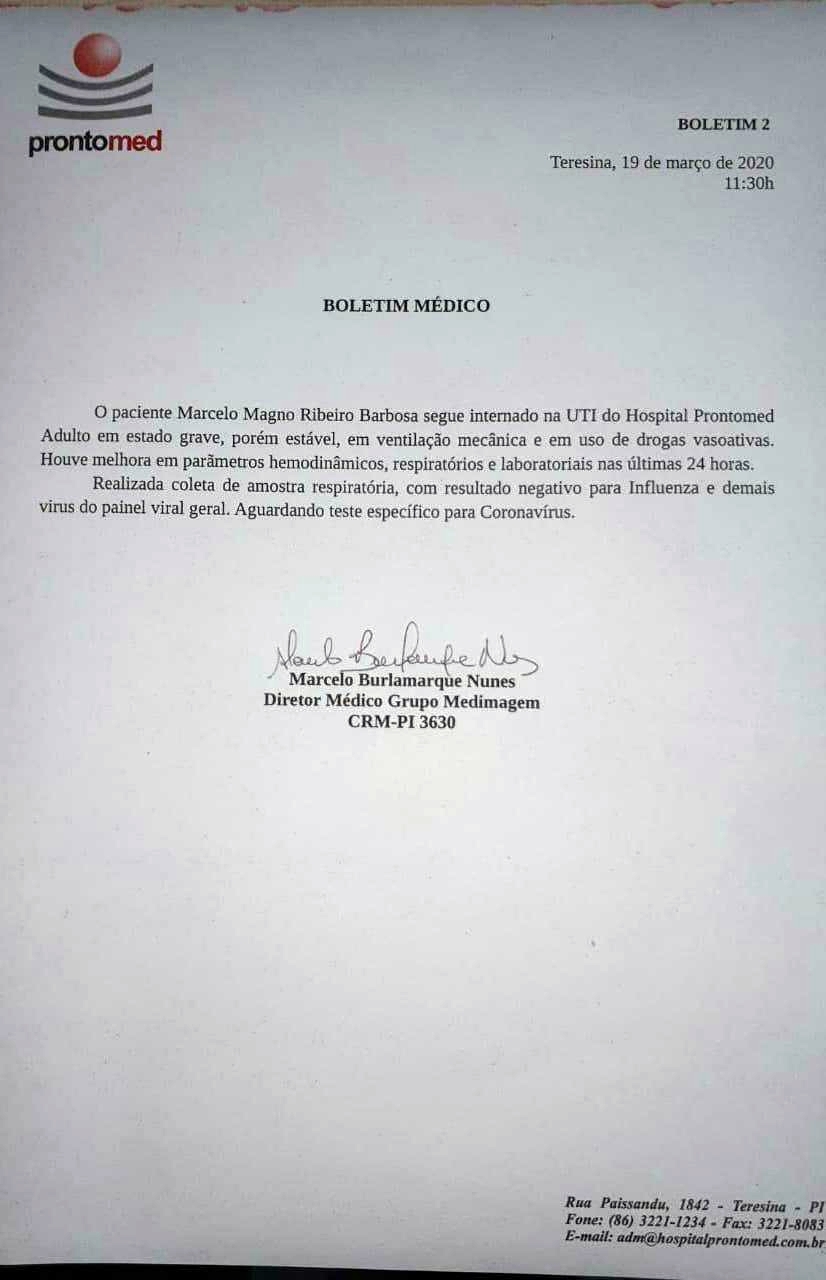 Boletim médico