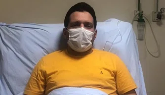 Marcelo Magno aparece em vídeo após sair da UTI do Hospital Prontomed.