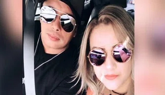 O cantor Paulynho Paixão e a esposa, Tayanne Costa.