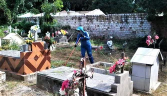 SDU Leste realizada limpeza nos três cemitérios da região