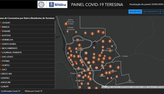 Veja lista de bairros mais afetados pelo coronavírus em Teresina