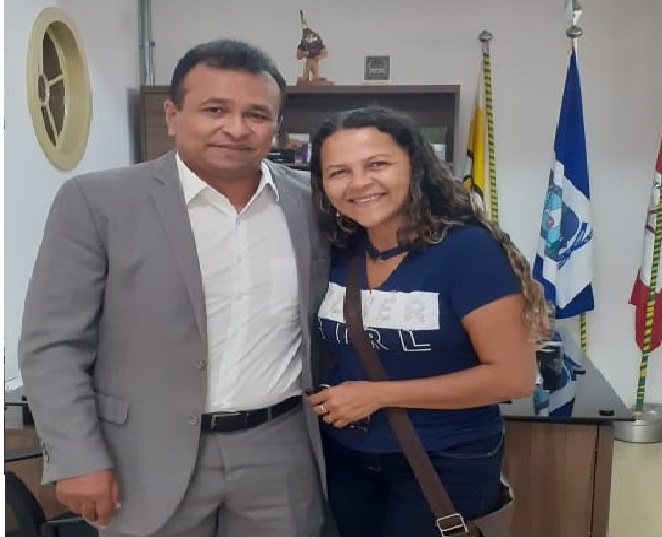 Deputado Fábio Abreu e vereadora Vitória