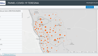 Veja lista de bairros mais afetados pelo coronavírus em Teresina