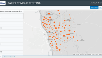 Veja os bairros com mais casos de coronavírus em Teresina