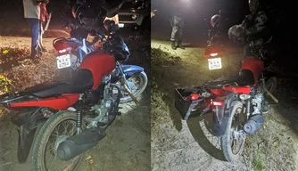 PM recupera duas motocicletas roubadas na estrada da Chapadinha Sul