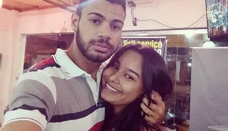 Bombeiro Lucas Soares e a esposa Raynara Mesquita