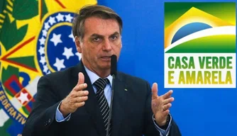 Bolsonaro anunciou a criação do projeto Casa Verde e Amarela