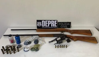 DEPRE prende duas pessoas por porte ilegal de arma em Dom Inocêncio