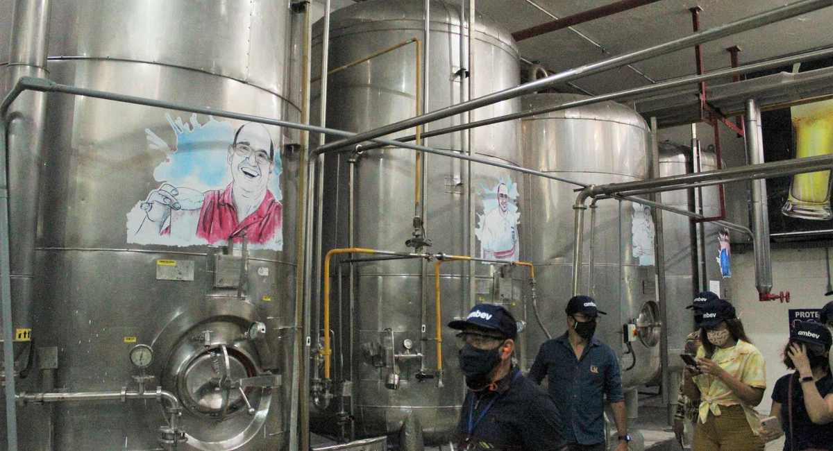 Centro de produção de cerveja da Ambev