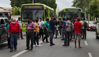 Manifestação dos profissionais do transporte público