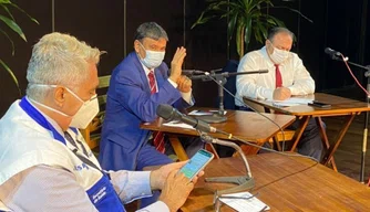 Wellington Dias se reúne com representantes da Fiocruz e o ministro Eduardo Pazzuello.
