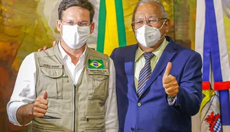 Prefeito Dr. Pessoa e Ministro da Cidadania João Roma.