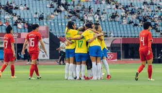 Brasil vence China por 5 a 0 nos Jogos Olímpicos de Tóquio.
