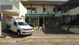 Hospital Regional Leônidas Melo, localizado na cidade de Barras.
