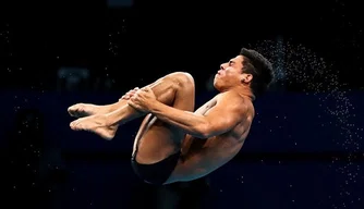 Piauiense Kawan Pereira, atleta dos saltos ornamentais.