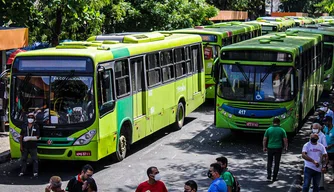 Manifestação dos motoristas e cobradores do transporte Publico