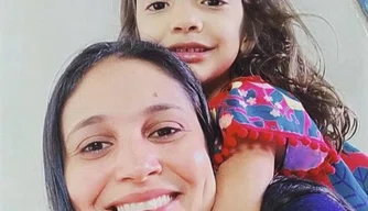 Julianne Magalhães e a filha desaparecidas no Rio Parnaíba.