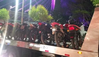 Motocicletas apreendidas durante ''rolezinho''