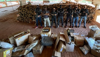 Polícia Civil incinera cerca de uma tonelada de drogas no Piauí.