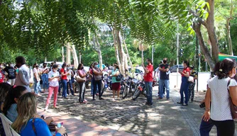 Manifestação na Câmara municipal de Teresina