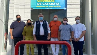 Florentino Neto em visita a Mutirão de Catarata no município de Picos.