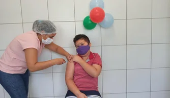 Vacinação de crianças em Teresina