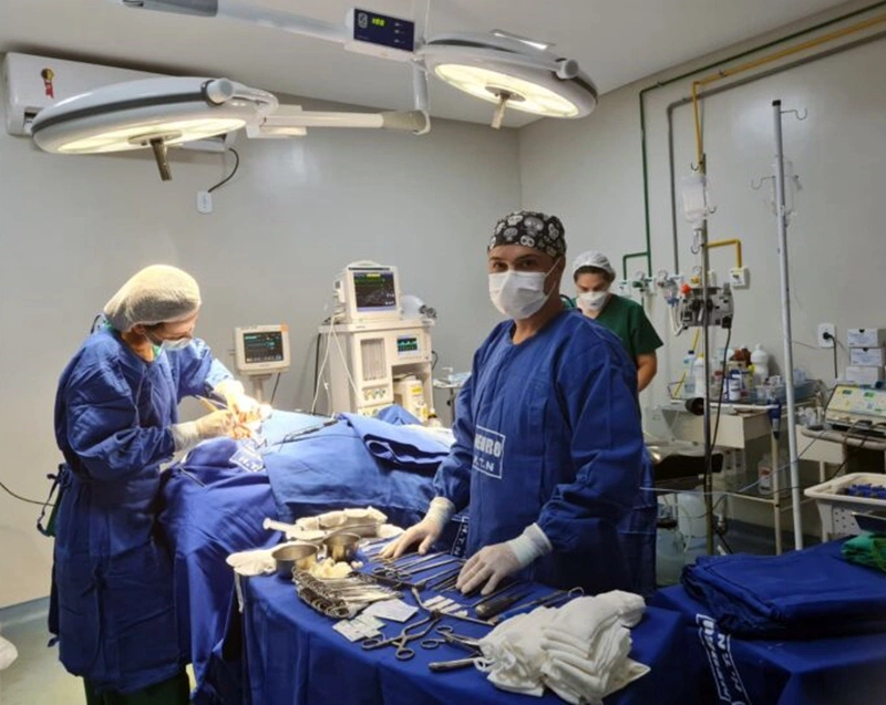Hospital Justino Luz, em Picos, realiza cirurgia neurológica.
