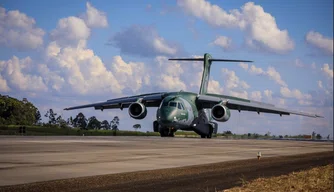 Aviões disponibilizados pela Força Aérea Brasileira (FAB).