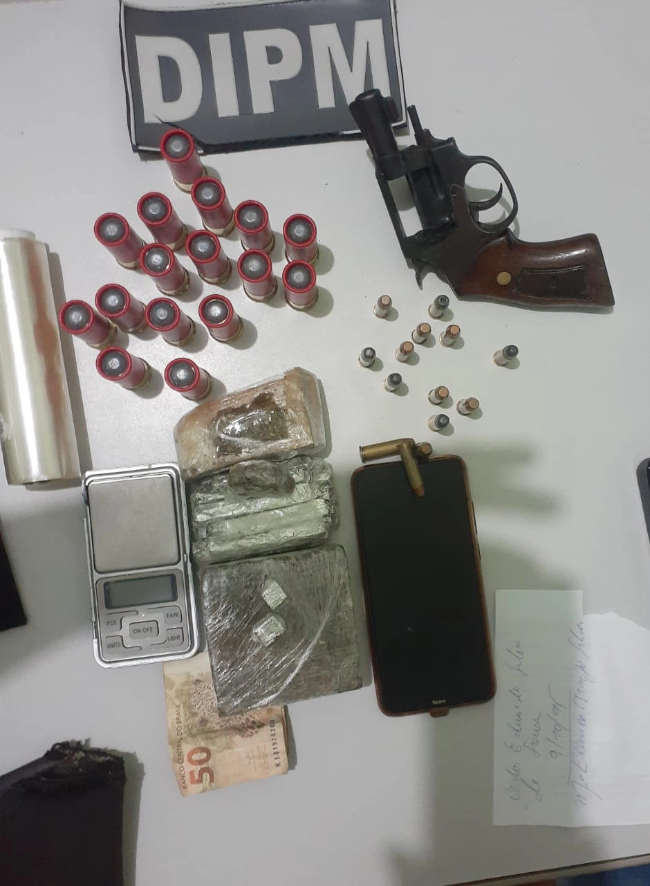 Apreensão de drogas e munição em Parnaíba