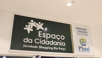 Espaço Cidadania localizado no Shopping Rio Potty