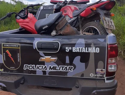 PM recupera duas motocicletas roubadas na zona rural de Teresina