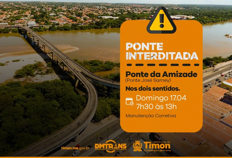 Ponte da Amizade será interditada no Domingo (17)