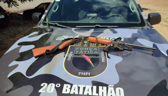 Apreensão de armas no município de Patos do Piauí
