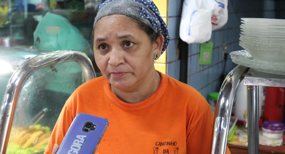 Josefina Soares, vendedora da praça de alimentação