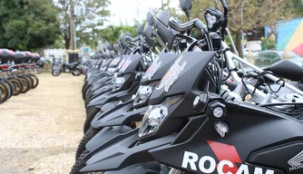 Entrega de motos para motopatrulhamento no Piauí
