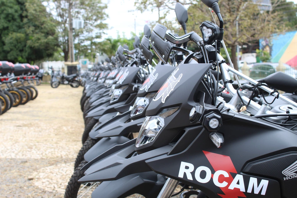 Entrega de motos para motopatrulhamento no Piauí