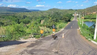 Obras de estradas no Piauí