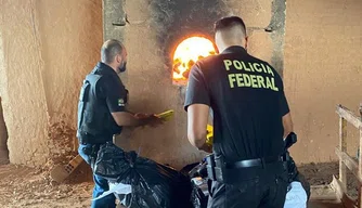 Polícia Federal incinera Drogas no Piauí