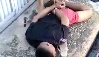 Homem suspeito de assalto no Cabral