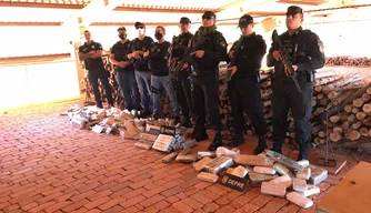 Drogas incineradas durante operação Narco Brasil
