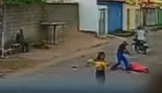 Vídeo mostra homem sendo executado com vários tiros na cidade de Parnaíba