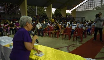 Governadora Regina Sousa em evento no final de semana.