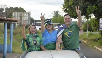 Motociata em apoio ao presidente Bolsonaro em Água Branca