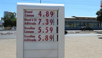 Preço da gasolina chega a R$5,59 em Teresina