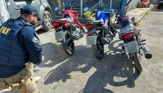 PRF-PI apreende três motocicletas adulteradas em Floriano.