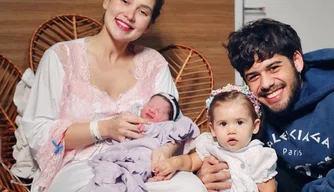 Virginia Fonseca e Zé Felipe publicam foto da família com as duas filhas