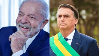 Lula e Jair Bolsonaro.