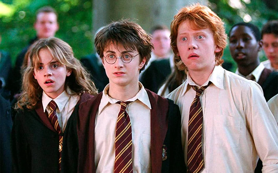 Hermione Granger, Harry e Rony.