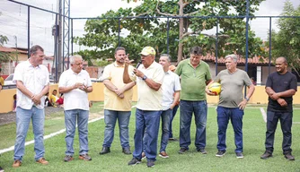 Prefeito Dr. Pessoa inaugura campo society na Santa Maria da Codipi